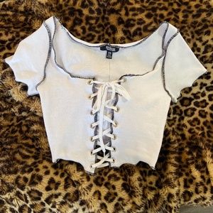 Poster Girl Lace up Baby tee